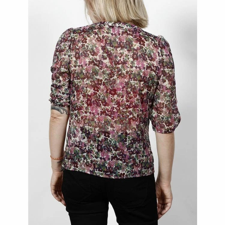 Tout neuf 🌟 MORGAN Chemise Manches Courtes Morgan Cinou Multico 👕 Shirt L Rouge 7-411 ⌛ 2 Tout neuf 🌟 MORGAN Chemise Manches Courtes Morgan Cinou Multico 👕 Shirt L Rouge 7-411 ⌛ – Image 2