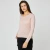 Vente flash 👏 IN EXTENSO Pull Col Rond Rose Femme 👍