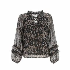 Vente flash ❤️ Deeluxe Chemise Manches Longues Deeluxe Brandy Bl W Noir 7-292 👍