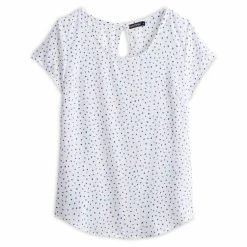 Tout neuf 👍 IN EXTENSO Blouse Manches Courtes Plumetis Femme 🛒 -dona-lisa unnamed file 2189