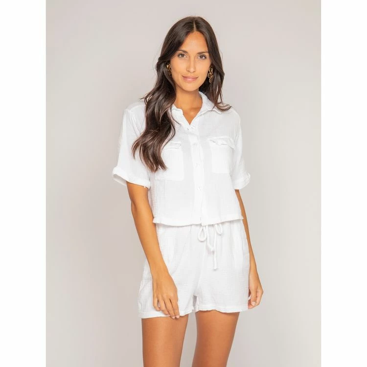 Bon marché ⌛ Ritchie Chemise Courte Gaze De Coton Oralia ❤️ 1 Bon marché ⌛ Ritchie Chemise Courte Gaze De Coton Oralia ❤️