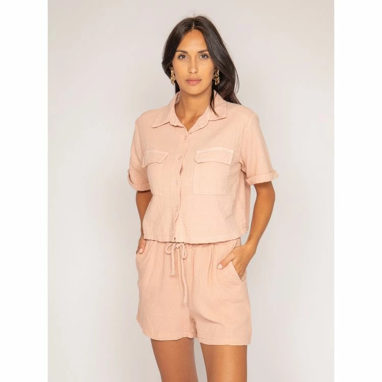Bon marché ⌛ Ritchie Chemise Courte Gaze De Coton Oralia ❤️ 4 Bon marché ⌛ Ritchie Chemise Courte Gaze De Coton Oralia ❤️ – Image 4