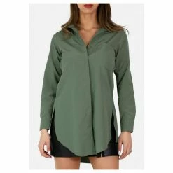 Remise ✨ Kebello Chemise Oversize Manches LonguesFemme 🔥 -dona-lisa unnamed file 2237