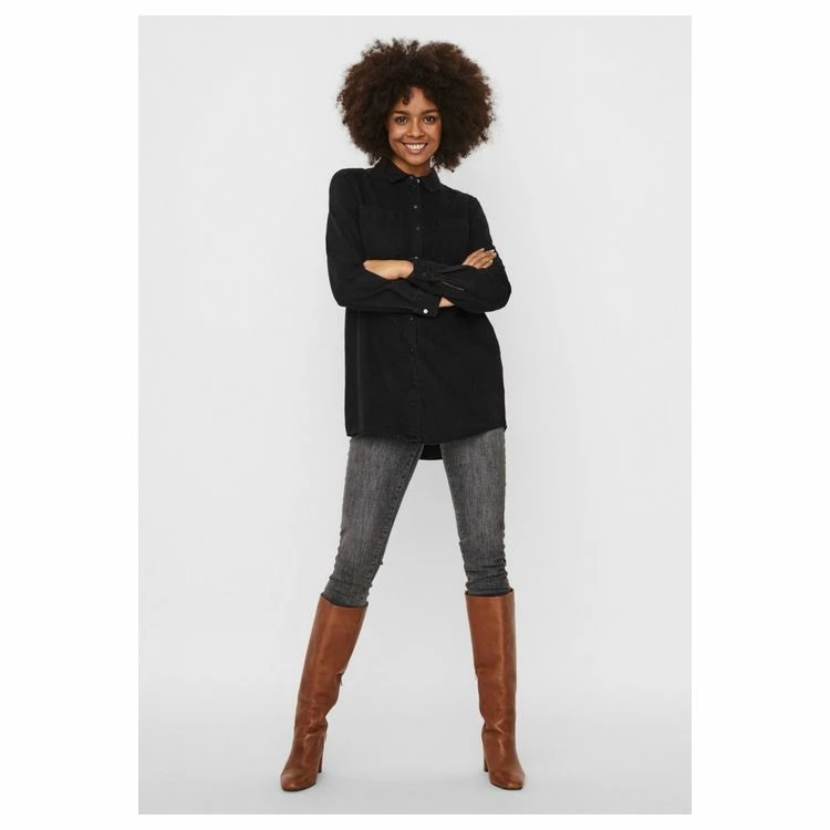 Le moins cher 😉 Vero Moda Chemise Longue En 👖 JeansFemme 🧨 5 Le moins cher 😉 Vero Moda Chemise Longue En 👖 JeansFemme 🧨 – Image 5