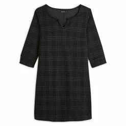 Grosses soldes 🤩 IN EXTENSO Robe Milano Manches 3/4 à Carreaux Femme ✨ -dona-lisa unnamed file 2277