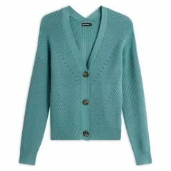 Grosses soldes 🌟 IN EXTENSO Gilet Col V Ajourés Femme 👏 -dona-lisa unnamed file 228