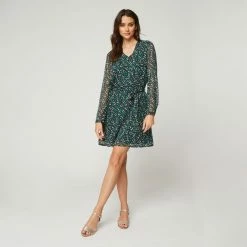 Tout neuf ✔️ IN EXTENSO Robe Manches Longues à Fleurs Femme 🎁