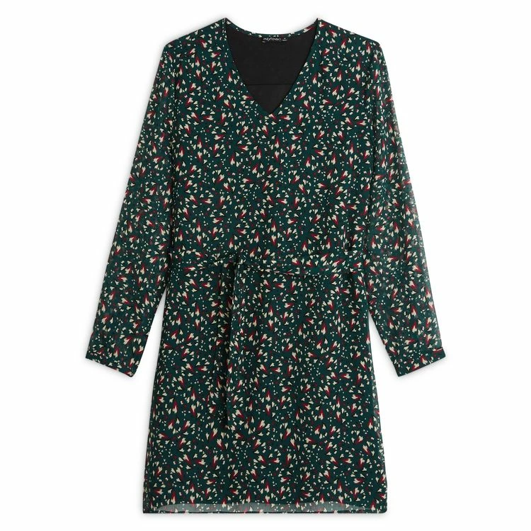 Tout neuf ✔️ IN EXTENSO Robe Manches Longues à Fleurs Femme 🎁 3 Tout neuf ✔️ IN EXTENSO Robe Manches Longues à Fleurs Femme 🎁 – Image 3