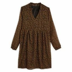 Nouveau 🥰 IN EXTENSO Robe Manches Longues Col V Femme ⌛ -dona-lisa unnamed file 2302