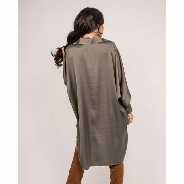 Meilleure vente ⌛ Ritchie Robe Chemise Courte Satin Imira 😉 2 Meilleure vente ⌛ Ritchie Robe Chemise Courte Satin Imira 😉 – Image 2