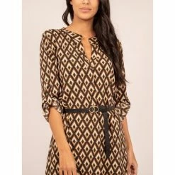 Grosses soldes 👍 Ritchie Robe Courte Motifs Et Ceinture Isange 😍 -dona-lisa unnamed file 2335