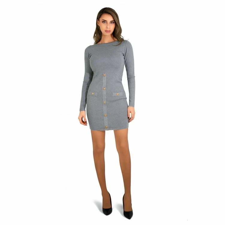 Nouveau 😍 Kebello Robe Pull Bouton DoréFemme 💯 5 Nouveau 😍 Kebello Robe Pull Bouton DoréFemme 💯 – Image 5