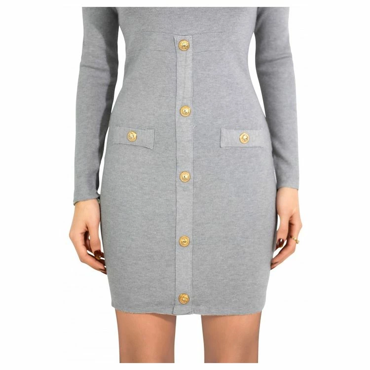 Nouveau 😍 Kebello Robe Pull Bouton DoréFemme 💯 6 Nouveau 😍 Kebello Robe Pull Bouton DoréFemme 💯 – Image 6