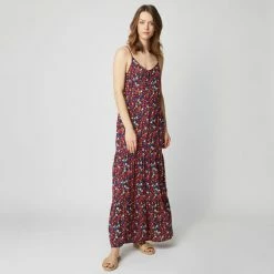 Coupon ❤️ IN EXTENSO Robe Longue à Fines Bretelles Femme 😀