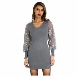 Les meilleures critiques de 👍 Kebello Robe Pull Manches BallonFemme ✔️ -dona-lisa unnamed file 2383