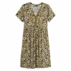 De gros 🤩 IN EXTENSO Robe Manches Courtes à Fleurs Femme 👍 -dona-lisa unnamed file 2415