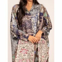 De gros ✨ Ritchie Robe Chemise Courte Motifs Oversize Inael 🎉 -dona-lisa unnamed file 2434