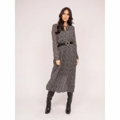 Tout neuf 🎁 Ritchie Robe Longue Motifs Plissée Iflor ⭐ -dona-lisa unnamed file 2468