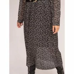 Tout neuf 🎁 Ritchie Robe Longue Motifs Plissée Iflor ⭐ -dona-lisa unnamed file 2470