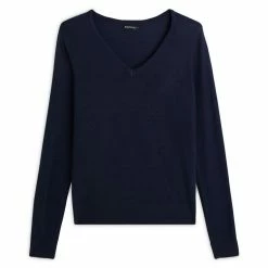 Coupon ✔️ IN EXTENSO Pull Col V Bleu Marine Femme ❤️ -dona-lisa unnamed file 251