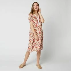 Budget ❤️ IN EXTENSO Robe Manches Courtes à Fleurs Femme 🧨