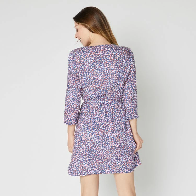 Coupon ❤️ IN EXTENSO Robe Courte Cache Coeur à Fleurs Femme 👏 2 Coupon ❤️ IN EXTENSO Robe Courte Cache Coeur à Fleurs Femme 👏 – Image 2