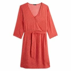 Tout neuf 🌟 IN EXTENSO Robe Courte Cache Coeur Rose Femme 💯 -dona-lisa unnamed file 2547