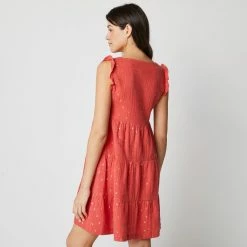 Meilleure affaire ✔️ IN EXTENSO Robe Manches Courtes Rose Femme 🔥 -dona-lisa unnamed file 2620