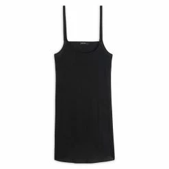 Tout neuf 🔔 IN EXTENSO Robe De Plage à Fines Bretelles Noire Femme 🥰