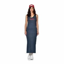 Grosses soldes 🎉 VONDUTCH Robe Longue Effet Usé Logo Contrasté Devant Faith 🛒 -dona-lisa unnamed file 2666