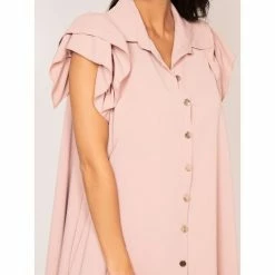 Grosses soldes ❤️ Ritchie Robe Courte Boutonnée Illisa 👏 -dona-lisa unnamed file 2836