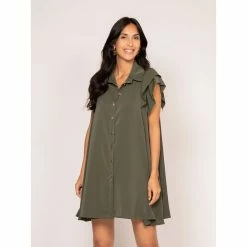 Grosses soldes ❤️ Ritchie Robe Courte Boutonnée Illisa 👏 -dona-lisa unnamed file 2837