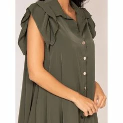 Grosses soldes ❤️ Ritchie Robe Courte Boutonnée Illisa 👏 -dona-lisa unnamed file 2839