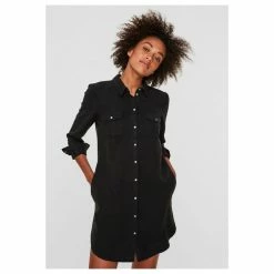 Bon marché 🤩 Vero Moda Robe Courte En JeanFemme ❤️ -dona-lisa unnamed file 2881