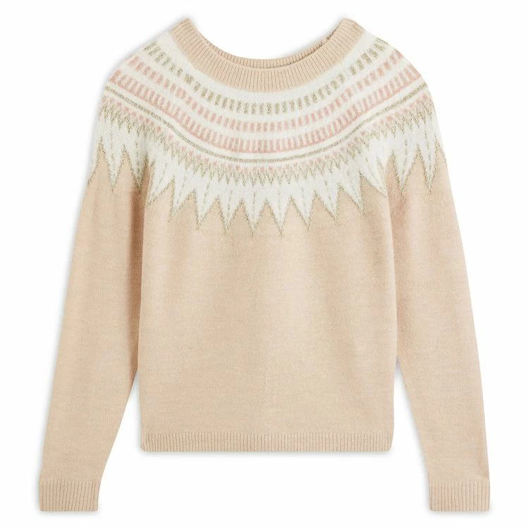 Le moins cher 💯 IN EXTENSO Pull Col Rond Jacquard Femme ⌛ 3 Le moins cher 💯 IN EXTENSO Pull Col Rond Jacquard Femme ⌛ – Image 3