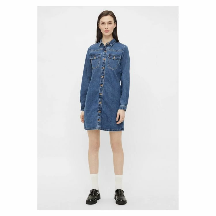 Budget 🌟 Pieces Robe Chemise En JeanFemme 🧨 2 Budget 🌟 Pieces Robe Chemise En JeanFemme 🧨 – Image 2