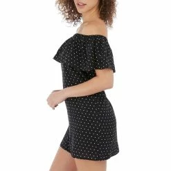 Meilleur prix 👏 FREYA Tunique De Plage Bardot Jewel Cove Noir 😉 -dona-lisa unnamed file 3007