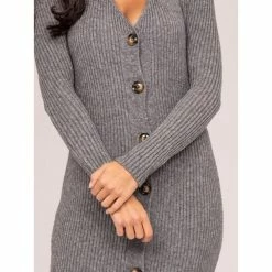 Nouveau 😍 Ritchie Robe Longue Maille Côtelée Iverny 🔥 -dona-lisa unnamed file 3026