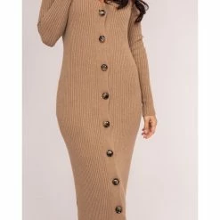 Nouveau 😍 Ritchie Robe Longue Maille Côtelée Iverny 🔥 -dona-lisa unnamed file 3029