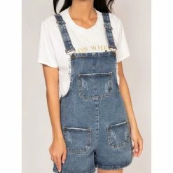 Bon marché 🎉 Ritchie Salopette Short En Denim Xeame 😀 -dona-lisa unnamed file 3086