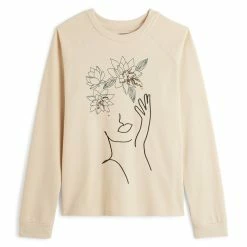 Tout neuf ✔️ IN EXTENSO Sweat Col Rond Avec Perles Femme ⭐ -dona-lisa unnamed file 313