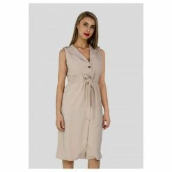 Coupon 👍 Kebello Robe Longue Avec CeintureFemme 🥰 -dona-lisa unnamed file 3234