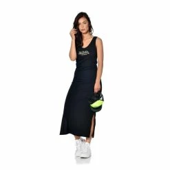 Tout neuf 🛒 VONDUTCH Robe Longue Effet Usé Logo Contrasté Devant Faith 🌟 -dona-lisa unnamed file 3342