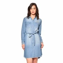 De gros ⭐ VONDUTCH Robe Denim Manches Longues Jukebox 🎉