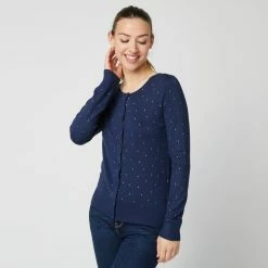 Meilleur prix ⭐ IN EXTENSO Gilet Court Col Rond Femme 🎁