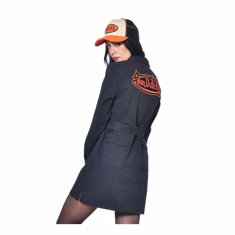 De gros ✔️ VONDUTCH Robe Femme Zippé En Toile Avec Badges Brodés Flap En Coton 🔥 3 De gros ✔️ VONDUTCH Robe Femme Zippé En Toile Avec Badges Brodés Flap En Coton 🔥 – Image 3