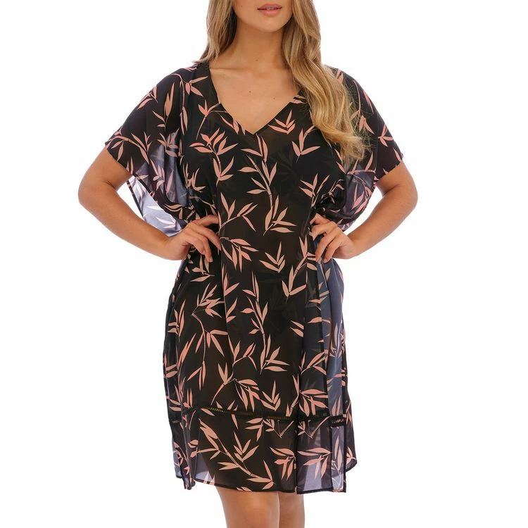 Le moins cher 😉 FANTASIE Kaftan De Plage Luna Bay Lacquered Black 😀 1 Le moins cher 😉 FANTASIE Kaftan De Plage Luna Bay Lacquered Black 😀