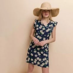 Grosses soldes 😀 No Name Robe Fleurie Marine 🤩