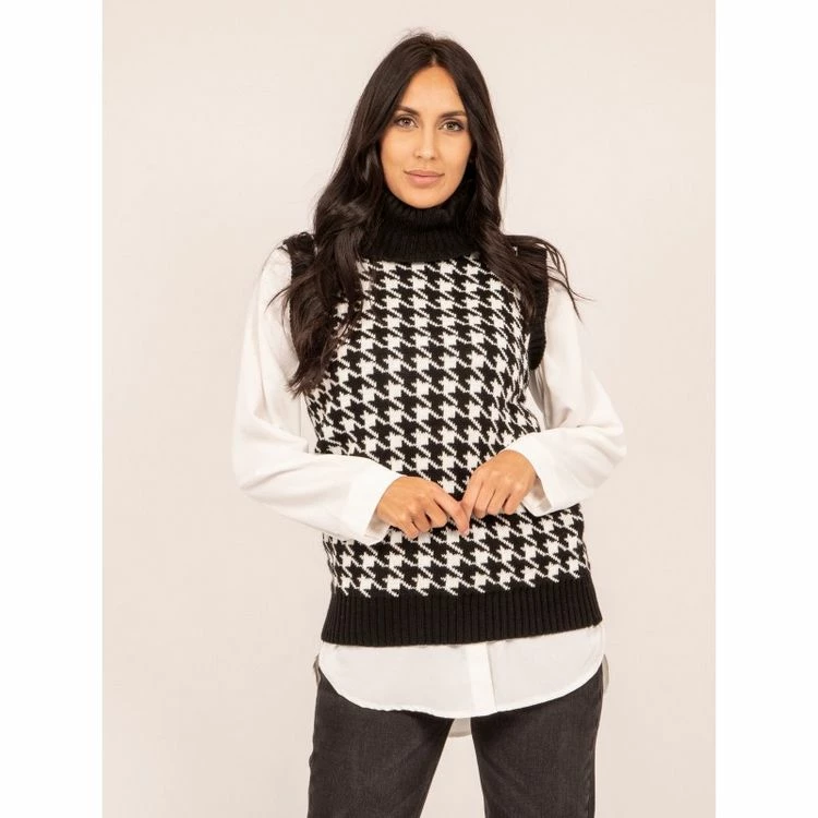 Budget 😍 Ritchie Pull Sans Manches Col Roulé Motifs Keffis 🎉 1 Budget 😍 Ritchie Pull Sans Manches Col Roulé Motifs Keffis 🎉