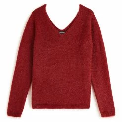 Top 10 🔥 IN EXTENSO Pull Col V Poilue Femme 👏 -dona-lisa unnamed file 498